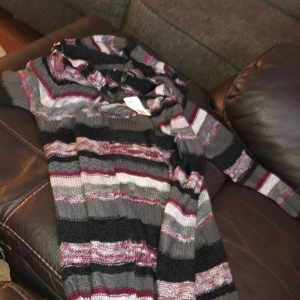 Long hooded sweater